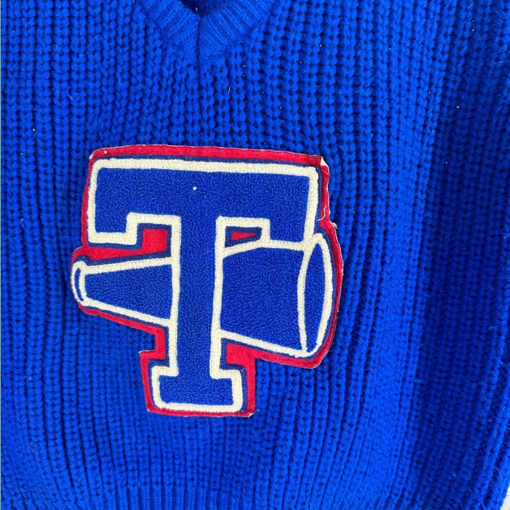Vintage letterman sweater vest Medium. Cheer, homecoming T - Picture 3 of 4
